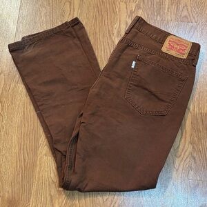Levi's 514 Men's Straight Jeans in Brown